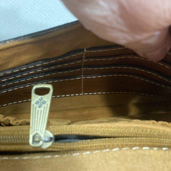 NWT Patricia Nash Hermosa Leather Crossbody in Wavy Stripes and Studs - Picture 12 of 12